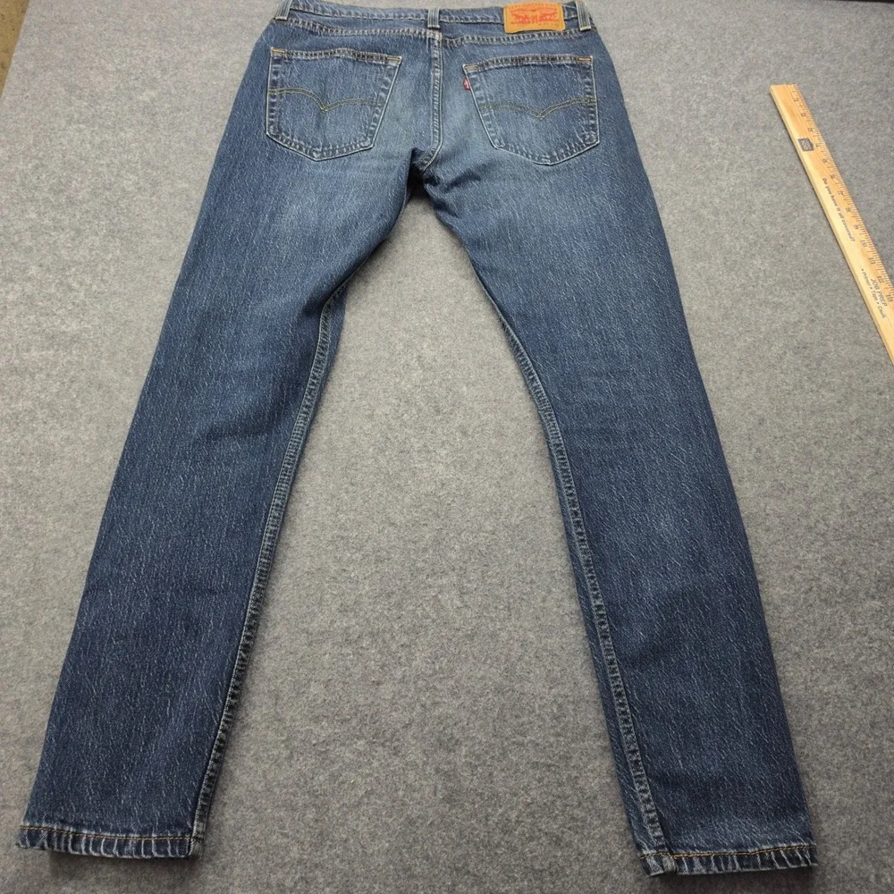 Levis 512 Slim Taper Mens Jeans 33x32 Medium Wash Blue Denim 28833-0008